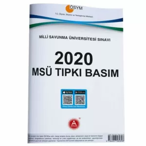 A Yayınları MSÜ 2020 Tıpkı Basım