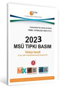 A Yayınları MSÜ 2023 Tıpkı Basım