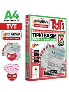 İnformal TYT ÖSYM Çıkmış Soru Tıpkı Basım 10 lu Deneme Paketi Türkiye Geneli Video ve Dijital Çözümlü 2027