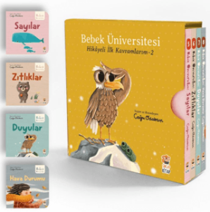 Bebek Üniversitesi 2 Hikayeli İlk Kavramlarım Set (4 Kitap)