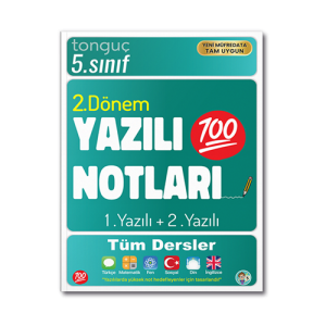 Tonguç Akademi 5. Sınıf Yazılı Notları 2. Dönem 1 ve 2. Yazılı