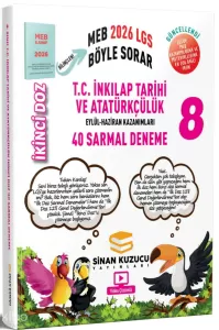 Sinan Kuzucu 8. Sınıf İkinci Doz Sarmal T.C. İnkılap Tarihi ve Atatürkçülük 40 Sarmal Deneme 2026