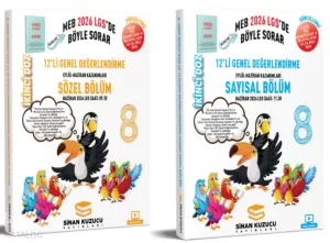 Sinan Kuzucu 8. Sınıf İkinci Doz 12'li Genel Değerlendirme Sınavı Seti (Sözel - Sayısal) 2026