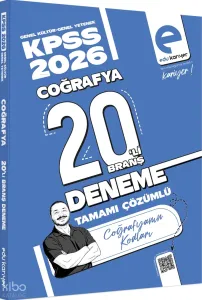 Edu Kariyer Coğrafyanın Kodları KPSS Coğrafya 20'li Branş Deneme Tamamı Çözümlü 2026