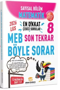 Sinan Kuzucu 8. Sınıf LGS Sayısal Bölüm Son Tekrar Matematik Soru Bankası