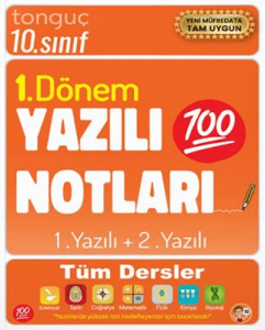 Tonguç Akademi 10. Sınıf Yazılı Notları 1. Dönem 1 ve 2. Yazılı