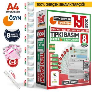 İnformal TYT ÖSYM Çıkmış Soru Tıpkı Basım 8 Türkiye Geneli Dijital Çözümlü Deneme Paketi 2025