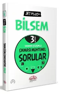 Editör 3. Sınıf BİLSEM Jet Plus Çıkması Muhtemel Sorular 2025