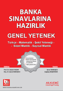 Banka Sınavlarına Hazırlık Genel Yetenek Tüm Konular