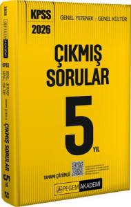 Pegem Akademi KPSS GY GK Tamamı Çözümlü Son 5 Yıl Çıkmış Sorular 2026