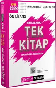 Pegem KPSS GY GK Ön Lisans Konu Anlatımlı Tek Kitap 2026