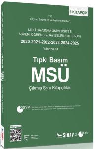 Sınav MSÜ Tıpkı Basım Son 6 Yıl Çıkmış Soru Kitapçıkları