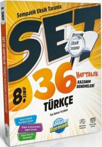 Ünlülerm Karması 8. Sınıf Türkçe 36 Haftalık Kazanım Denemeleri 2025