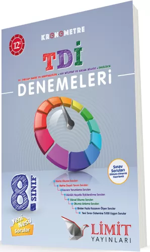 Limit 8. Sınıf LGS Kronometre TDİ 12 Deneme