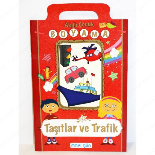 Taşıtlar ve Trafik; Boyama Kitabı 6