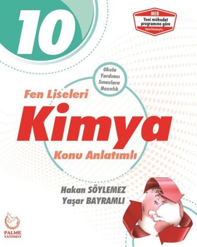 Palme 10. Sınıf Fen Liseleri Kimya Konu Anlatımlı
