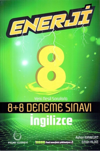 Palme 8. Sınıf İngilizce Enerji 8+8 Deneme