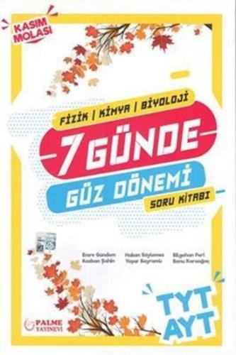 Palme TYT AYT 7 Günde Güz Dönemi FKB Soru Kitabı
