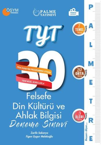 Palme TYT Felsefe Din Kültürüve Ahlak Bilgisi 30 Deneme