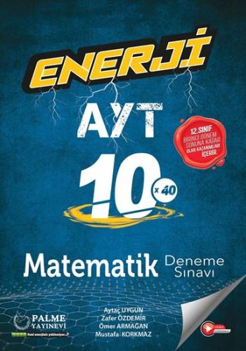 Palme AYT Matematik Enerji 10x40 Deneme 2023 Özel