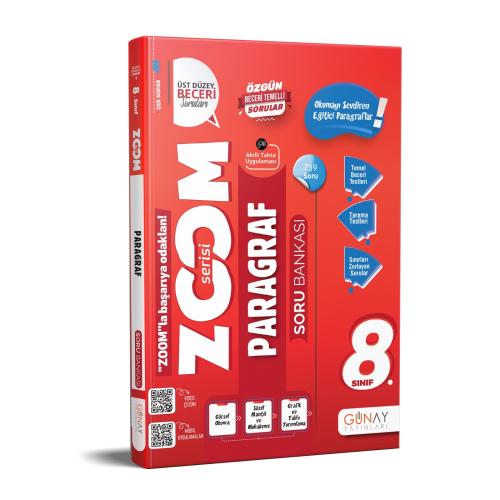 Günay 8. Sınıf Paragraf Zoom Soru Bankası 2026