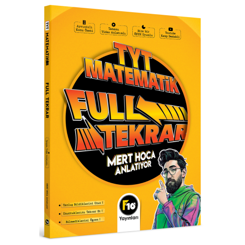 F10 TYT Matematik Full Tekrar Video Ders Kitabı 2023