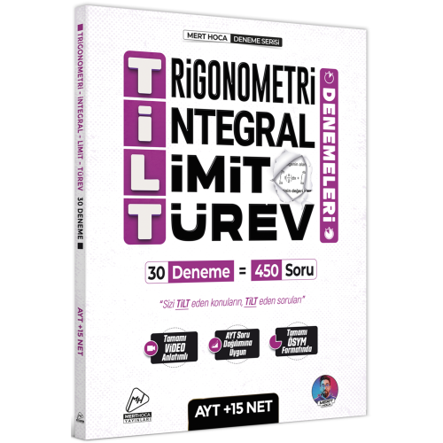 Mert Hoca AYT TİLT Denemeleri Trigonometri İntegral Limit Türev 30 Den