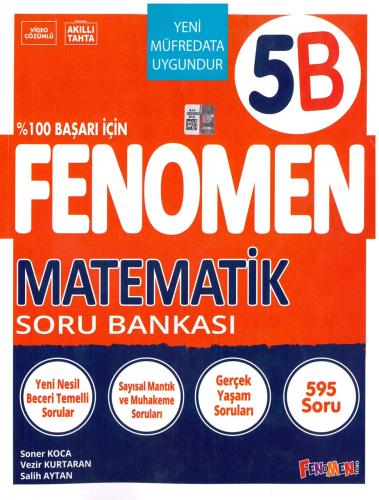Fenomen 5. Sınıf Matematik Soru Bankası B 2025