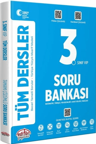Editör 3. Sınıf Tüm Dersler Soru Bankası Maarif Model 2027