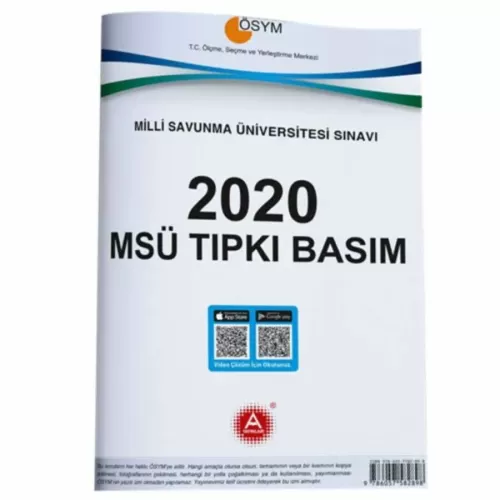A Yayınları MSÜ 2020 Tıpkı Basım