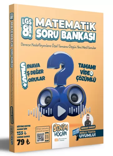 Benim Hocam 8. Sınıf Matematik SES Tamamı Video Çözümlü Soru Bankası