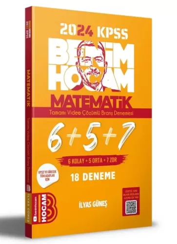 Benim Hocam KPSS Matematik Tamamı Çözümlü 6+5+7 Deneme 2024
