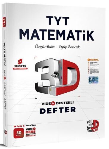3D TYT Matematik Video Destekli Defter