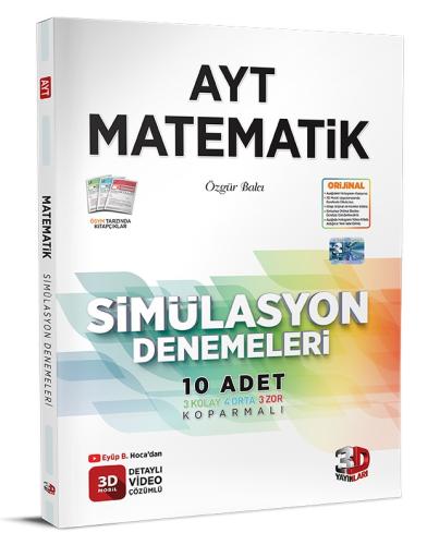 3D AYT Matematik 10 Simülasyon Deneme