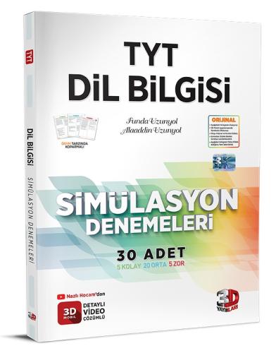 3D TYT Dil Bilgisi 30 Simülasyon Deneme