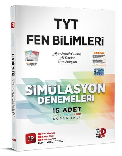 3D TYT Fen Bilimleri 15 Simülasyon Deneme