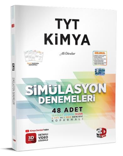 3D TYT Kimya 48 Simülasyon Deneme