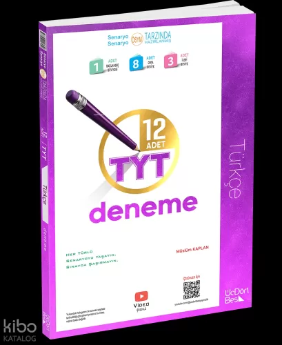 Üçdörtbeş TYT Türkçe 12 Deneme 2026