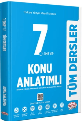 Editör 7. Sınıf Tüm Dersler Konu Anlatımlı Maarif Model 2027
