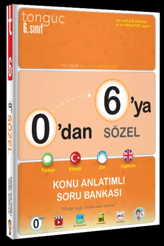 Tonguç Akademi 0`dan 6`ya Sözel Konu Anlatımlı Soru Bankası 2026