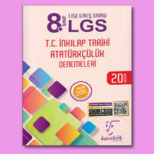 Karekök 8. Sınıf T.C. İnkılap Tarihi Atatürkçülük 20 Deneme