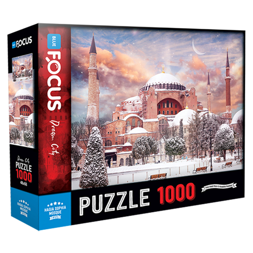 Blue Focus Games 1000 Parça Puzzle Ayasofya Camii