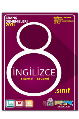 Süpersonik 8. Sınıf İngilizce 20 Deneme