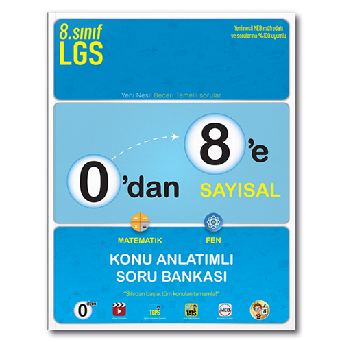 Tonguç Akademi 0'dan 8'e Sayısal Konu Anlatımlı Soru Bankası 2024