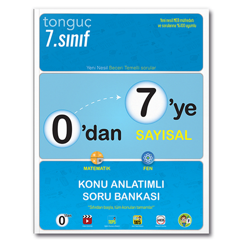 Tonguç Akademi 0'dan 7'ye Sayısal Konu Anlatımlı Soru Bankası
