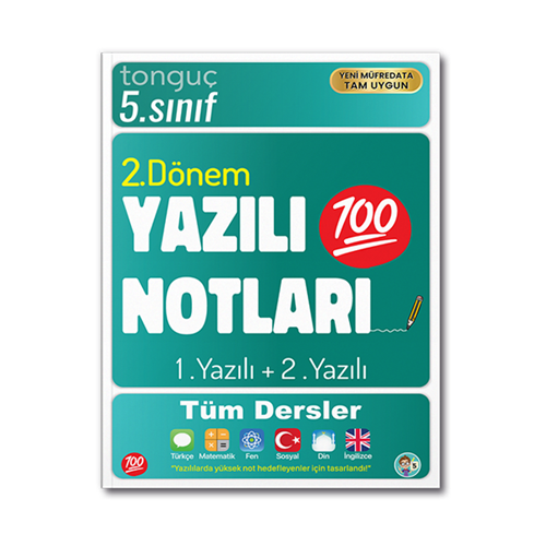 Tonguç Akademi 5. Sınıf Yazılı Notları 2. Dönem 1 ve 2. Yazılı