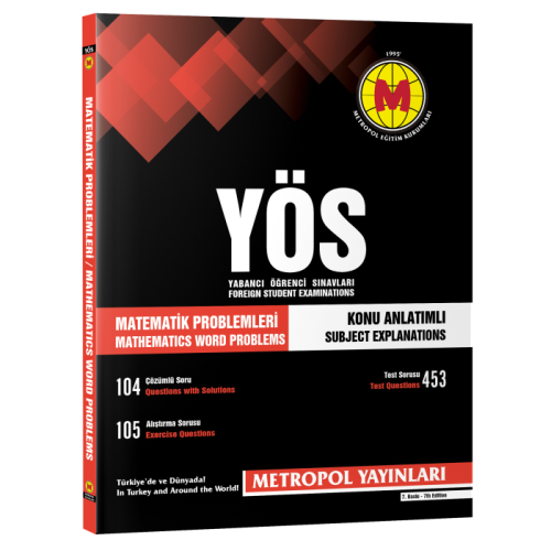 Metropol YÖS Matematik Problemleri Konu Anlatımlı Örnek Çözümlü