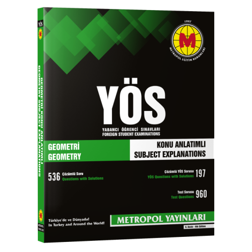 Metropol YÖS Geometri Konu Anlatımlı Örnek Çözümlü