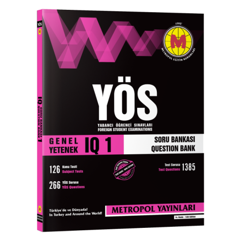 Metropol YÖS Genel Yetenek IQ 1 Soru Bankası