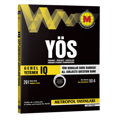 Metropol YÖS IQ Genel Yetenek Tüm Konular Soru Bankası